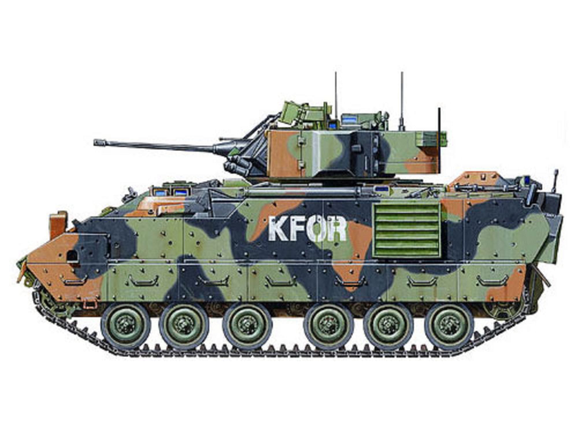 Tamiya US Panzer M2A2 Bradley Desert Storm IFV 1_35 Plastik Modellbau Militaer Bausatz - RC-Zubehoer
