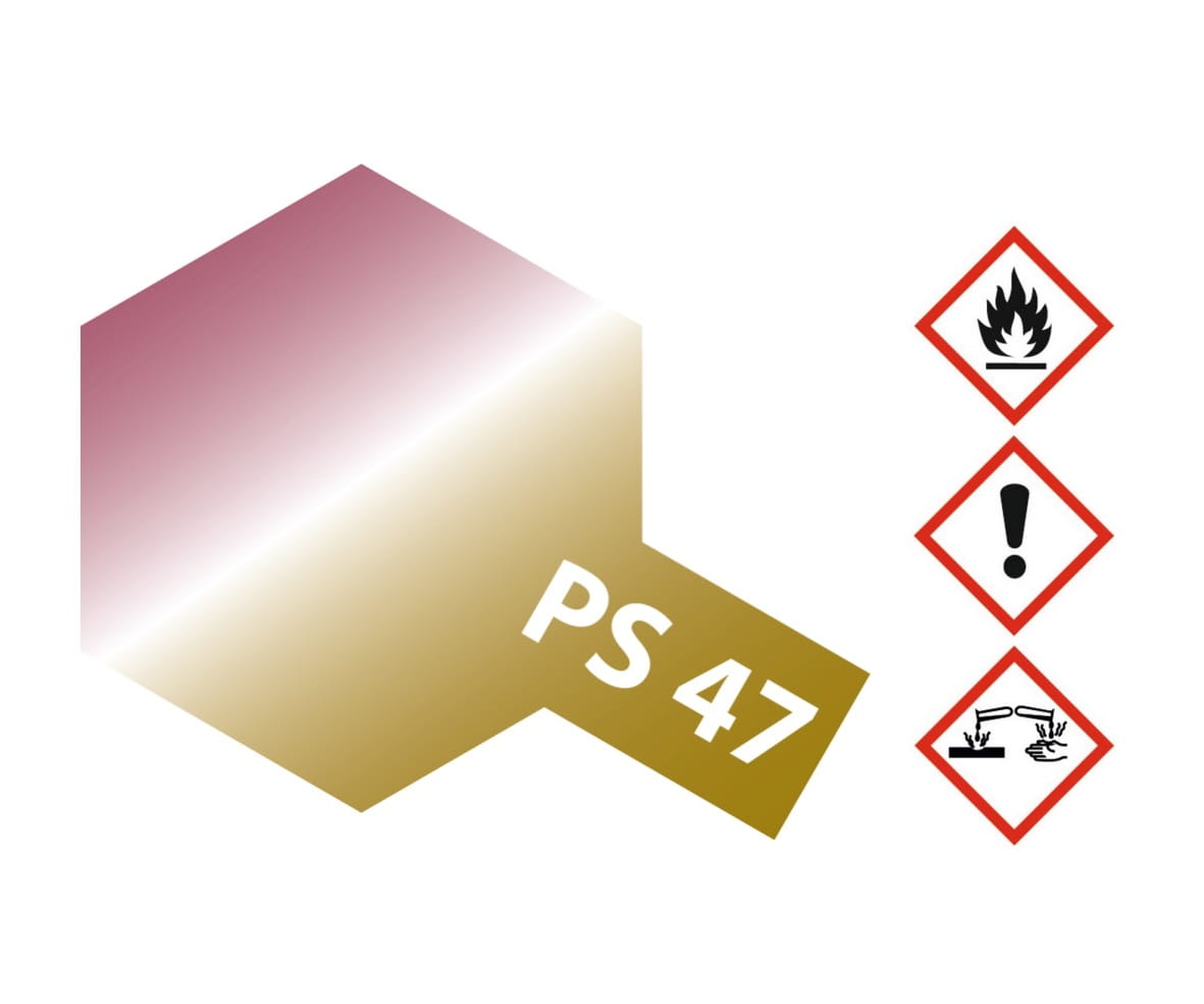 Tamiya PS-47 Rosarot-Gold Schillernd Sprühfarbe 100ml für Polycarbonat ( Lexanfarbe )