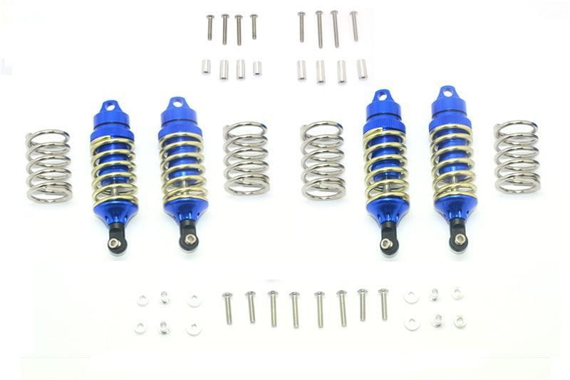 GPM Alu Oeldruckstossdaempfer v_h _LCG-Version_ blau fuer Traxxas Rustler_ Slash 4x4 _ 2WD - RC-Zubehoer