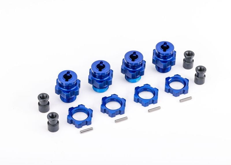 Traxxas 17mm Radmitnehmer - Muttern blau _fuer TRX9080_ - RC-Zubehoer