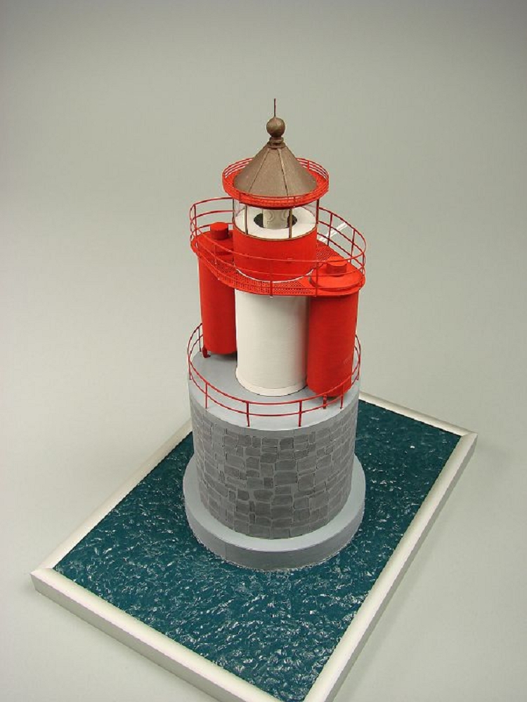 Shipyard Leuchtturm Vierendehlgrund Lighthouse Germany 1909 1:72 Laser Kartonbausatz