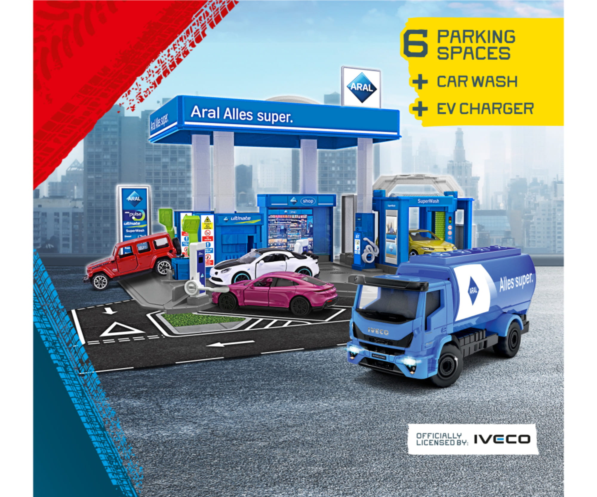 Majorette Petrol Station Aral _ 1 Fahrzeug - RC-Zubehoer