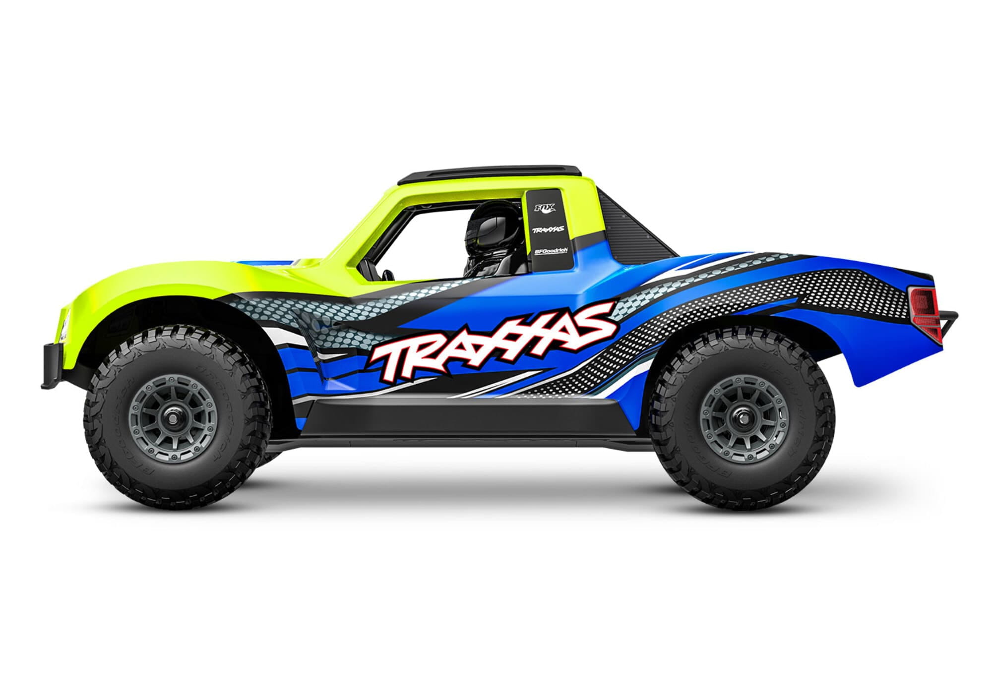 Traxxas Mini-Slash BL-2S 4x4 Gelb Short Course RC Truck mit Akku und Ladegeraet