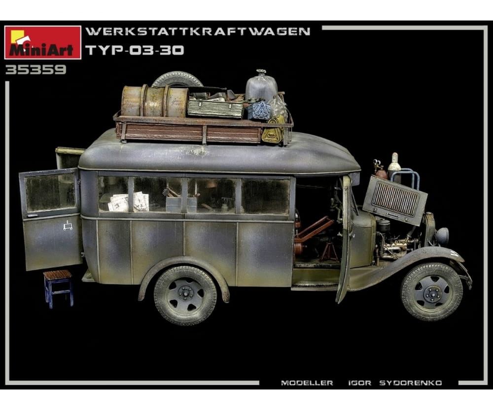 Plastikmodellbau von Miniart 1-35 dt werkstattkraftwag typ 03 3
