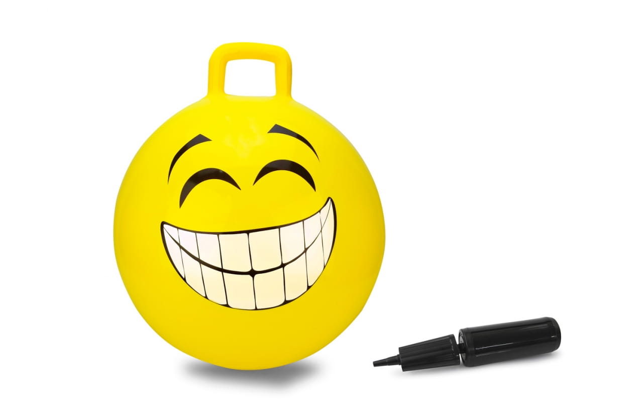 Jamara Hüpfball Smile gelb 450mm