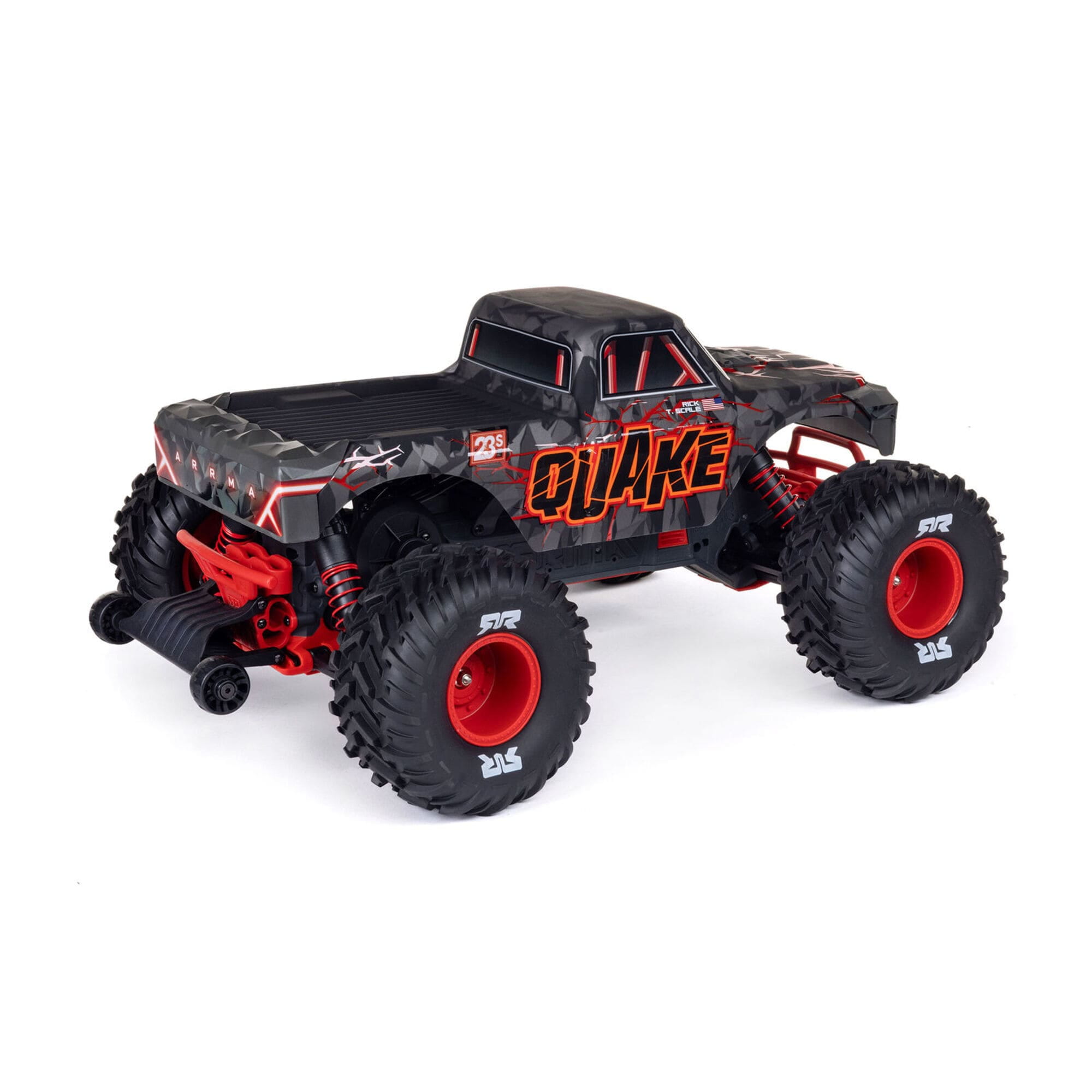 ARRMA QUAKE 223S DSC 2WD RTR Brushless Monster Truck in Rot