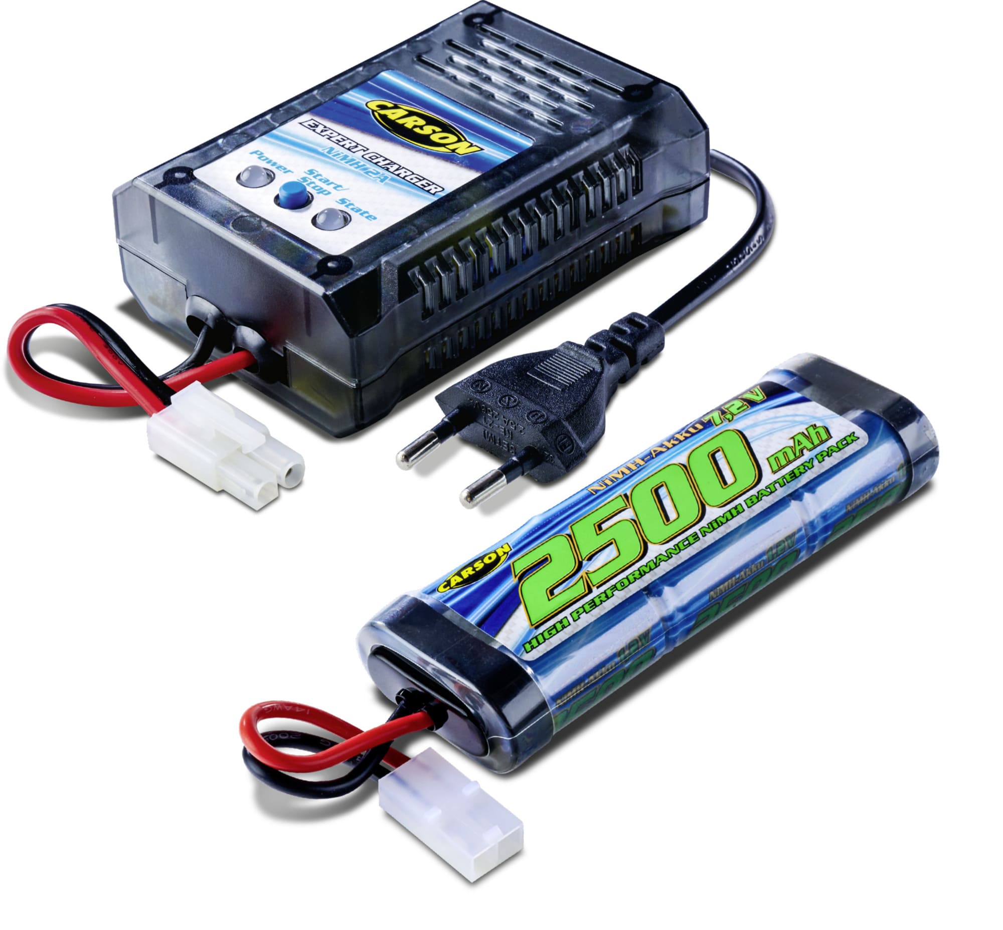 Carson Expert Charger NiMH 2A Lade Set fuer RC Modelle