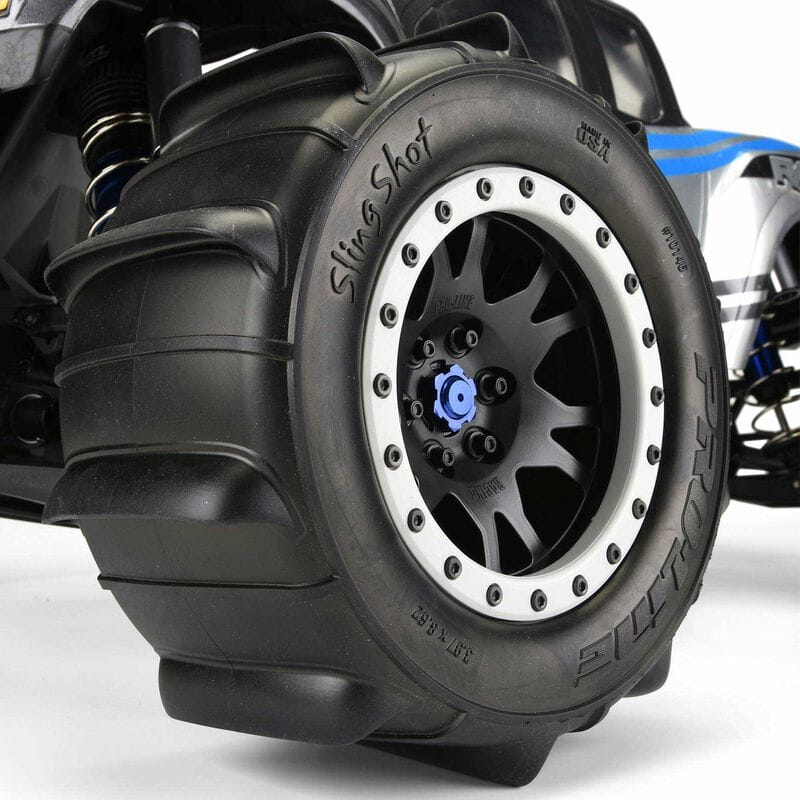 Proline Monstertruck Reifen Fr/R Sling Shot 4.3 für X-MAXX MTD Impulse 2St.