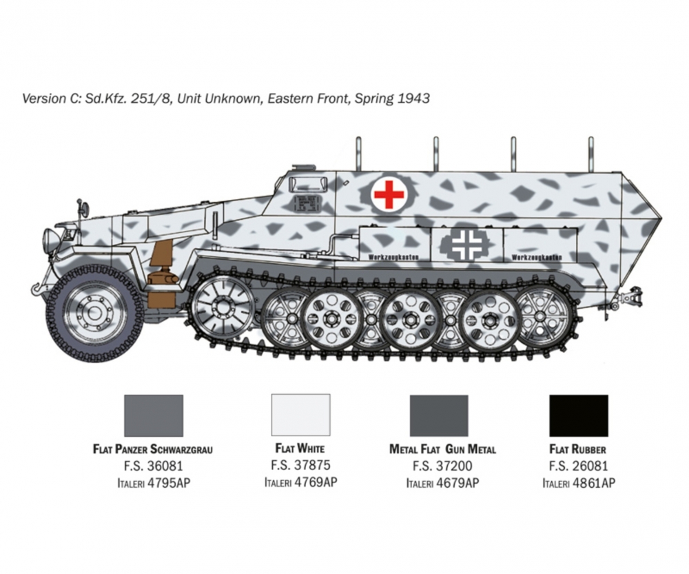 Italeri 1:72 Sd.Kfz. 251/8 Ambulance