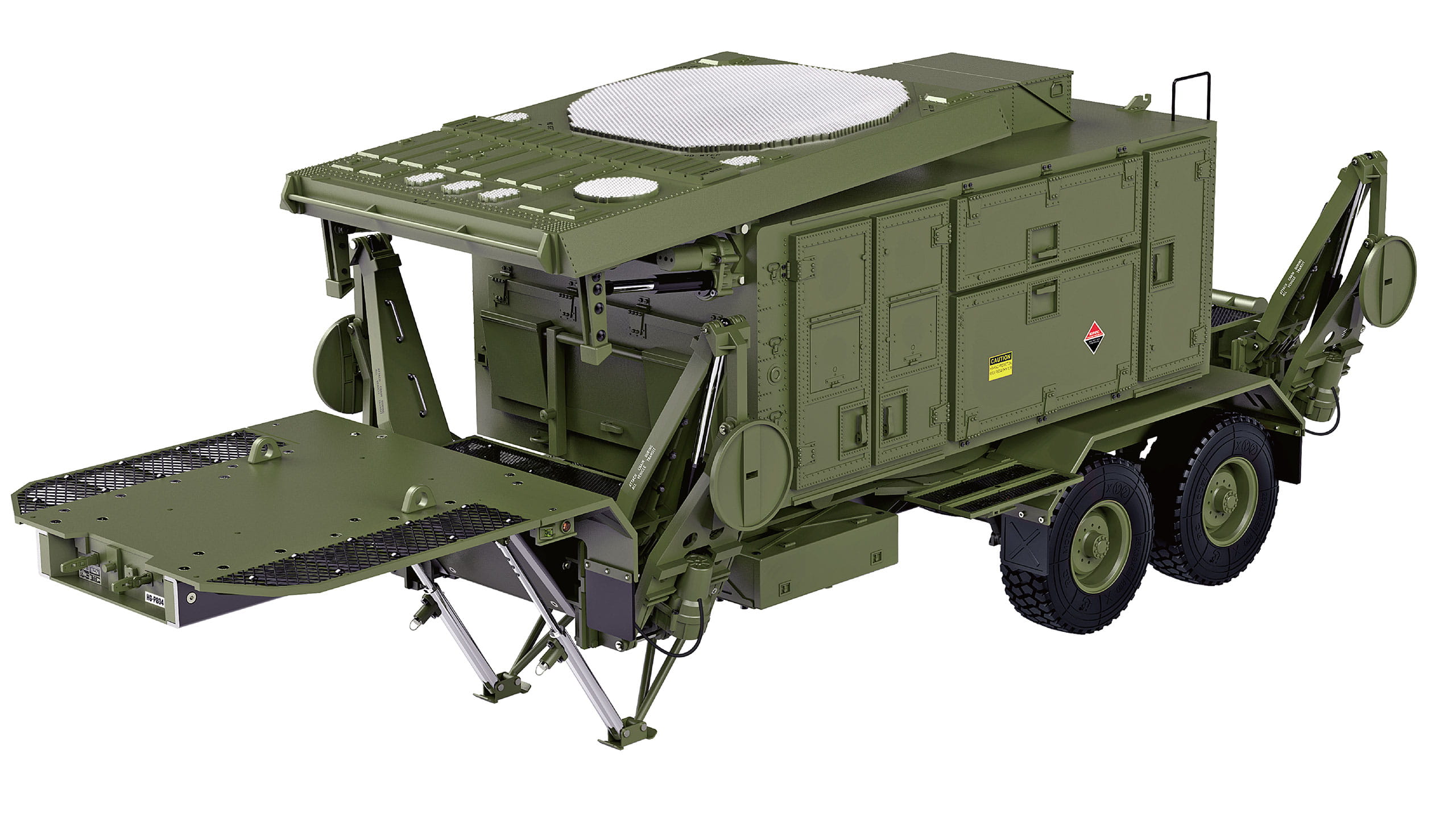 Amewi RC Truck U.S. M747 Sattelauflieger Radar grün KIT