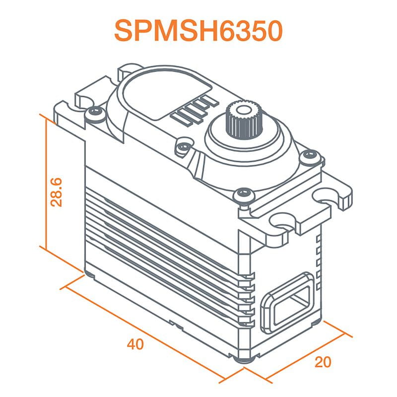 Spektrum H6350 Ultra Torque High Speed Heli Cyclic HV Servo - RC-Zubehoer