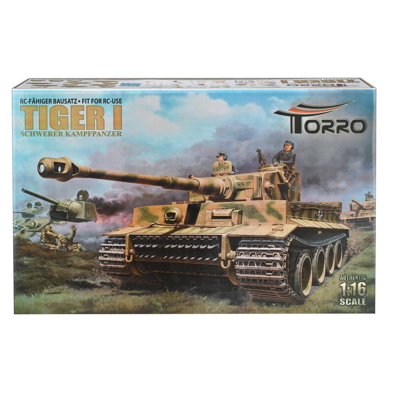 Torro 1:16 Panzer Bausatz RC Tiger I + Solution Box