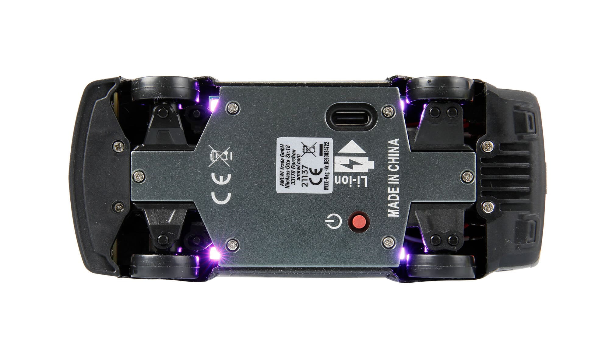 Amewi Drift Sport Muscle Car 1_43 RTR in Grau mit Gyro und LED