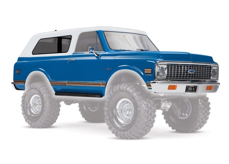 Traxxas Karosserie Chevrolet Blazer 1972 blau (komplett mit Anbauteile)