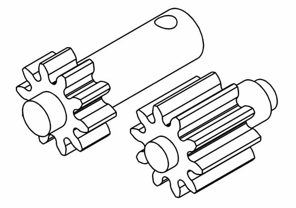 Robitronic F_R Planet Diff. Internal Gear Set Z10 - RC-Zubehoer