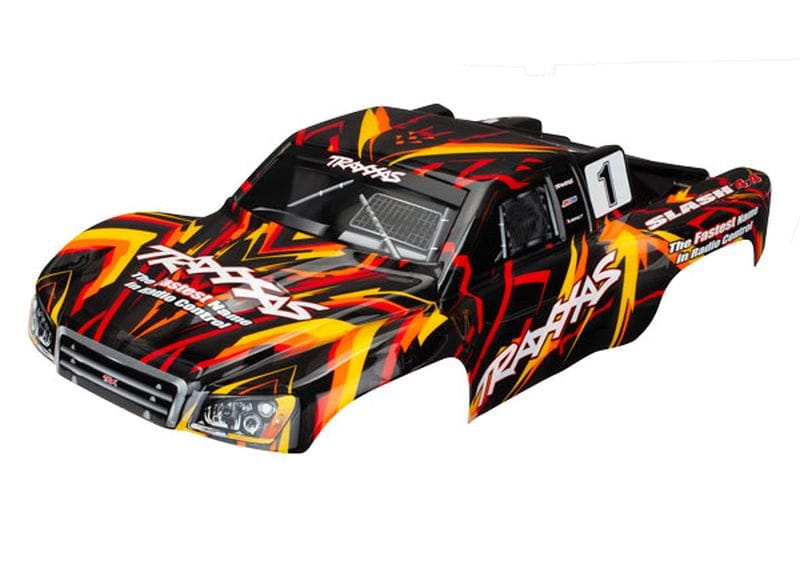 Traxxas Karosserie Slash 4X4 orange _lackiert_ - RC-Zubehoer
