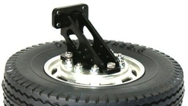 Lesu 1:14 Reserveradhalter Alu schwarz für Alufelgen