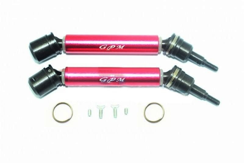 GPM Steel_Alu Front_Rear CVD Drive Shaft - 8pc set fuer ARRMA BIG ROCK CREW CAB _ red - RC-Zubehoer