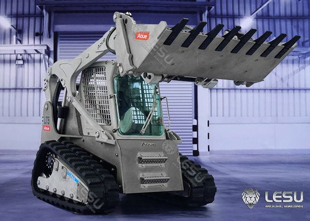 Thicon 1_14 Kompaktlader mit Kettenfahrwerk weiss_schwarz Bausatz - RC-Zubehoer