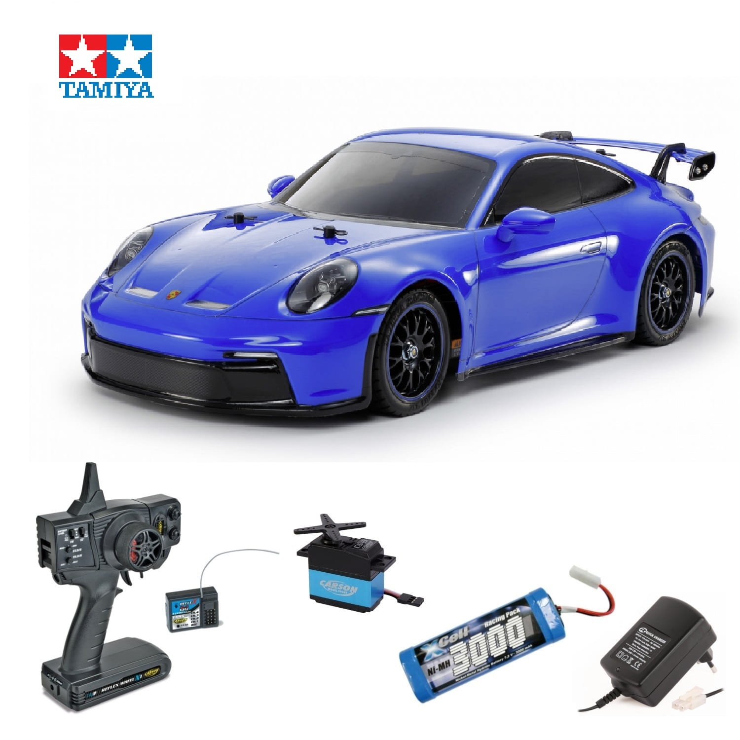 Tamiya RC Porsche 911 GT3 Bausatz Komplett Set