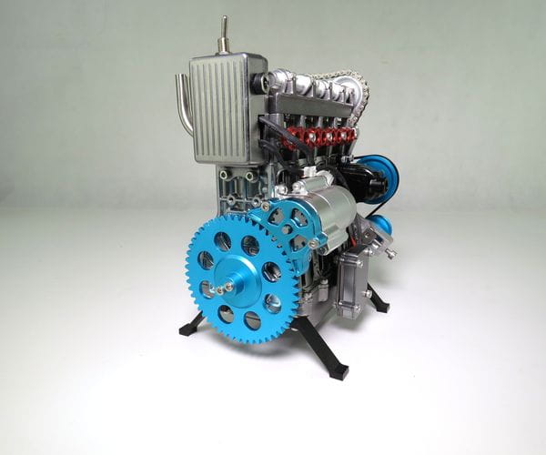 Thicon Motor 4-Zylinder Metall Bausatz Motorblock in grau Thicon Motor 4-Zylinder Metall Bausatz Motorblock in grau