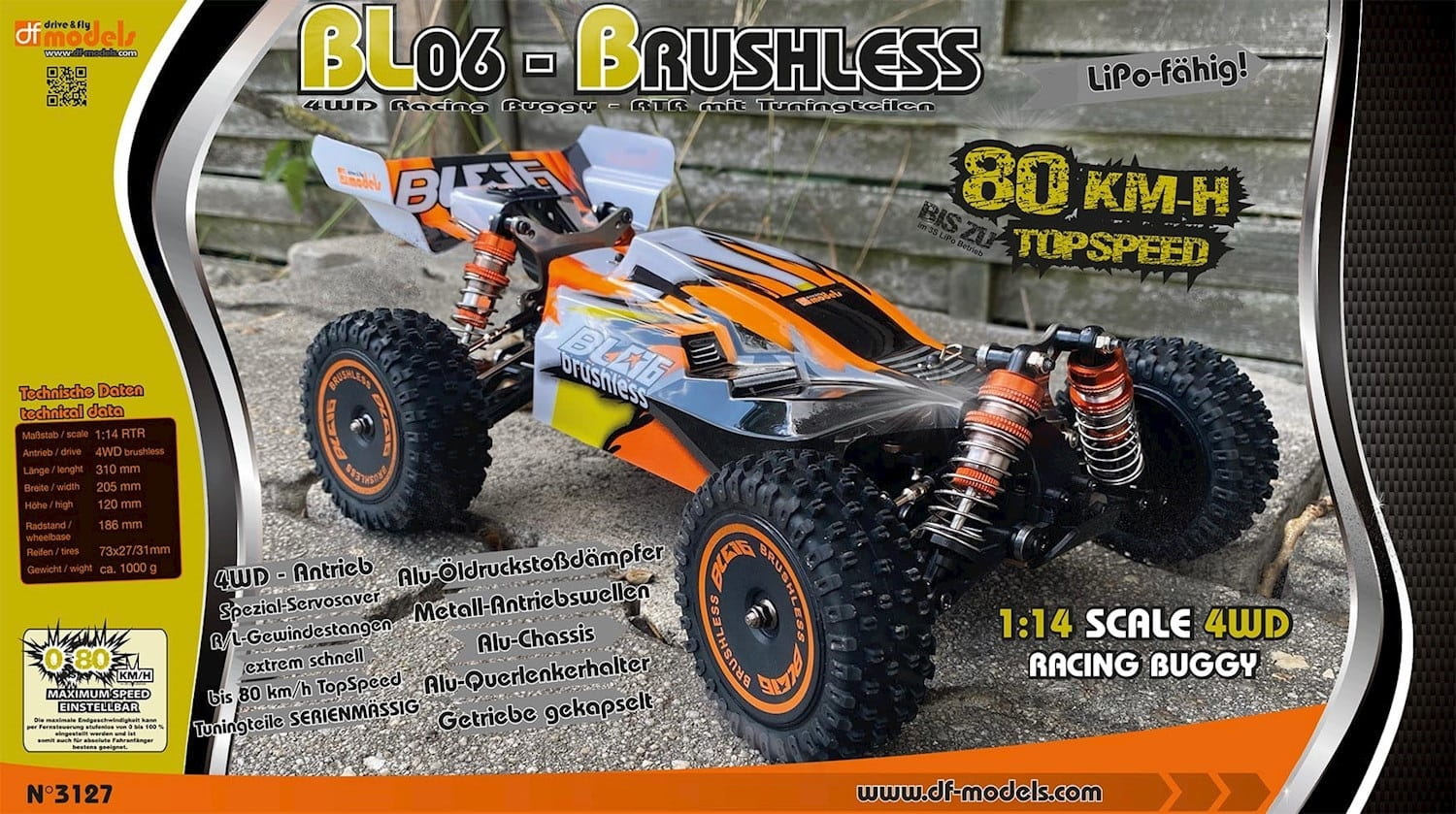 DF Models RC Buggy BL06 Brushless 1:14 RTR