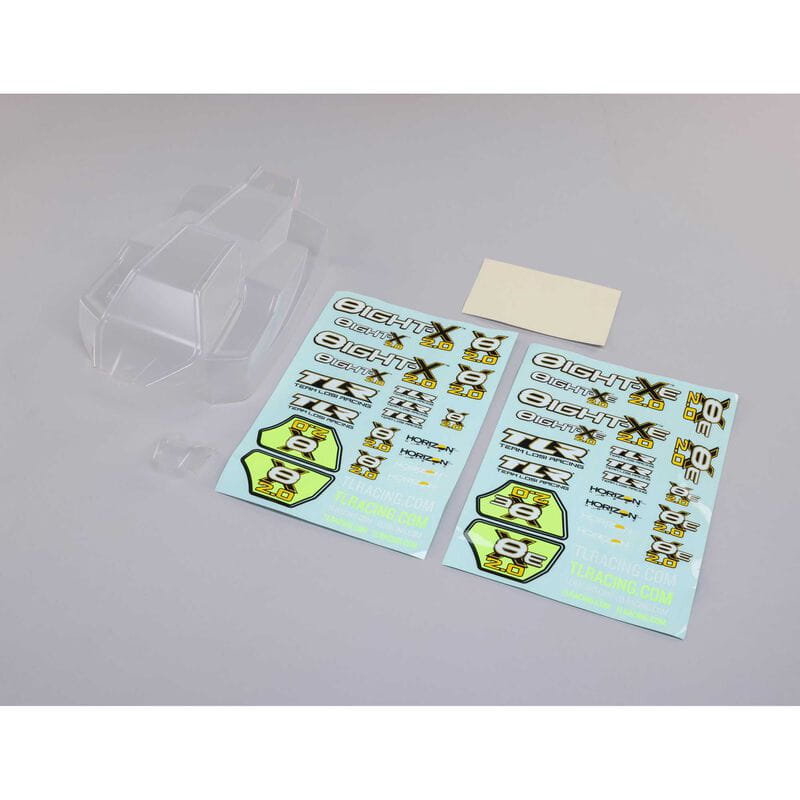 Losi Karosserie Set_ Clear_ w_Decals_ 8X_ 8XE 2.0 - RC-Zubehoer