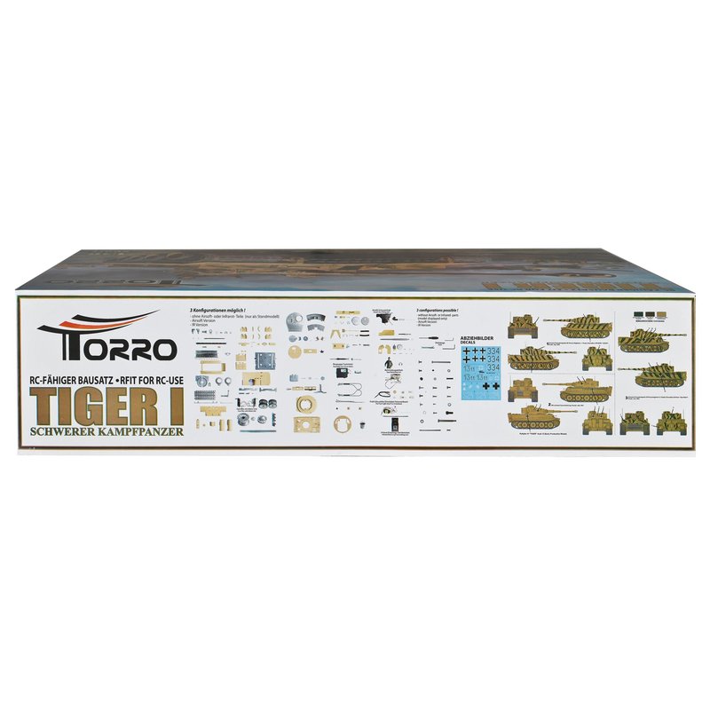 Torro RC Panzer Tiger 1 1_16 Pro Metall Bausatz IR_BB