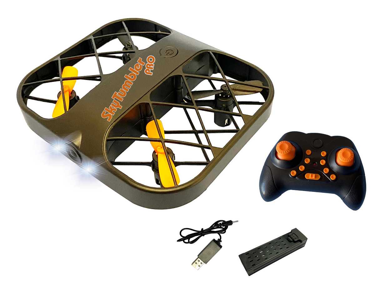 DF SkyTumbler PRO Indoor Drohne RTF mit Kaefig DF SkyTumbler PRO Indoor Drohne mit Flip-Funktion