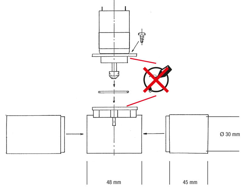 Krick Querstrahlruder 30/33 x 148mm Krick Querstrahlruder 30_33 x 148mm - RC-Zubehoer