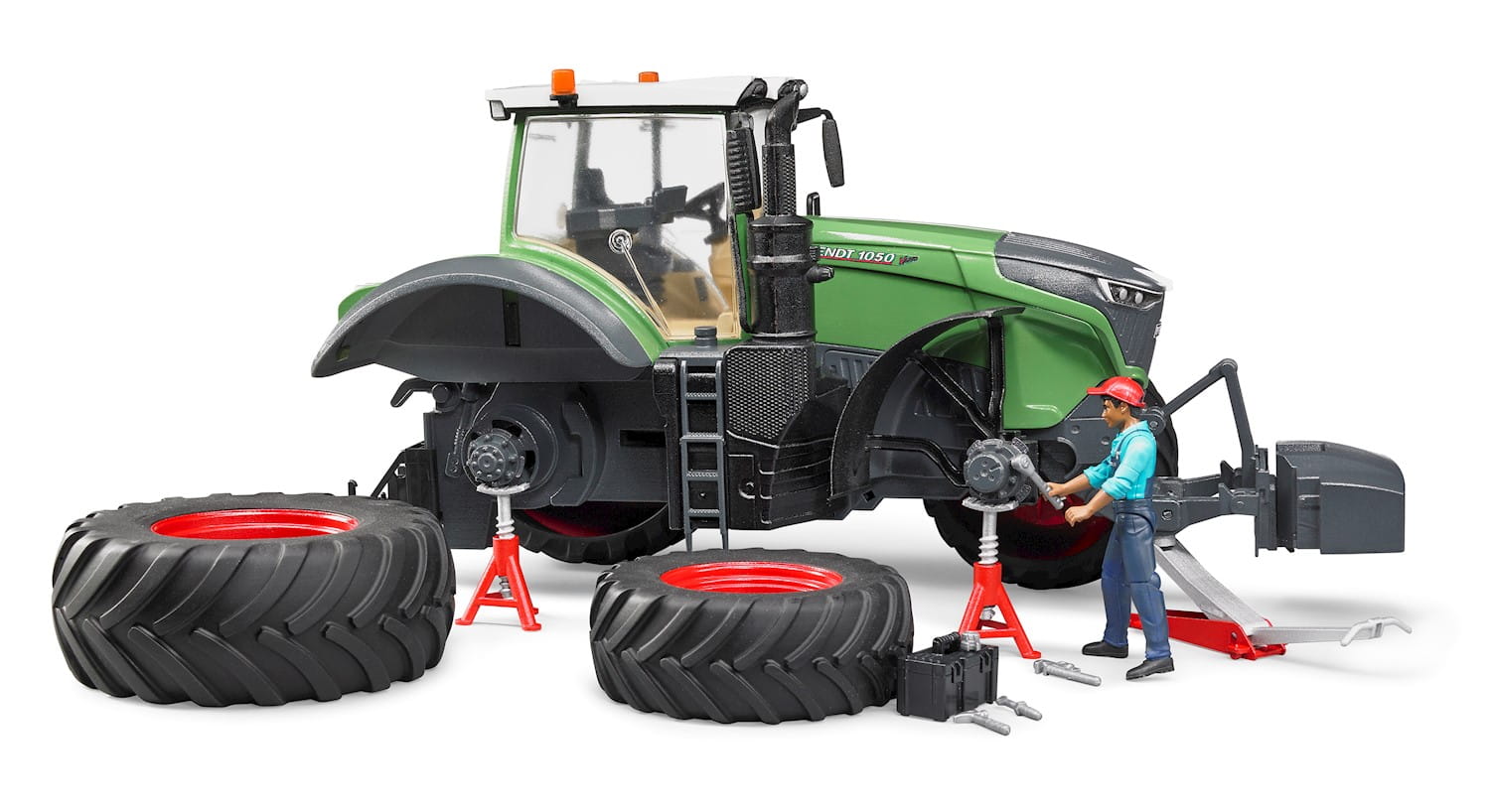 Bruder Fendt 1050 Vario m. Mechaniker und Werkstattausstattung