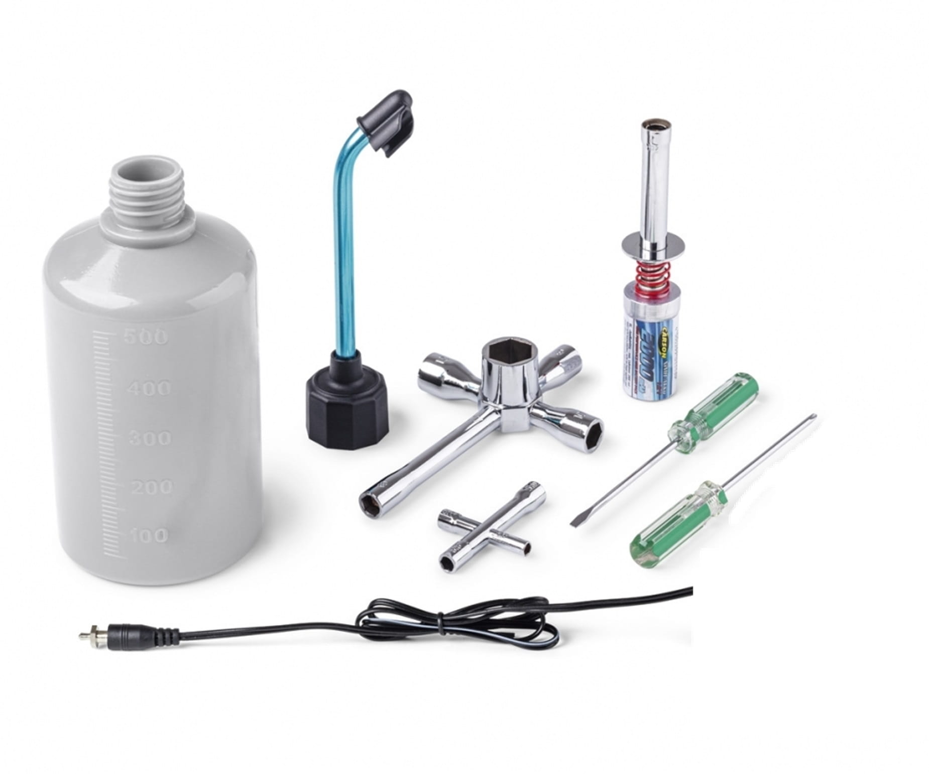 Carson Nitro Starter Set RC Auto Verbrenner Komplettausstattung Carson Nitro Starter Set fuer RC Autos mit Verbrennungsmotor