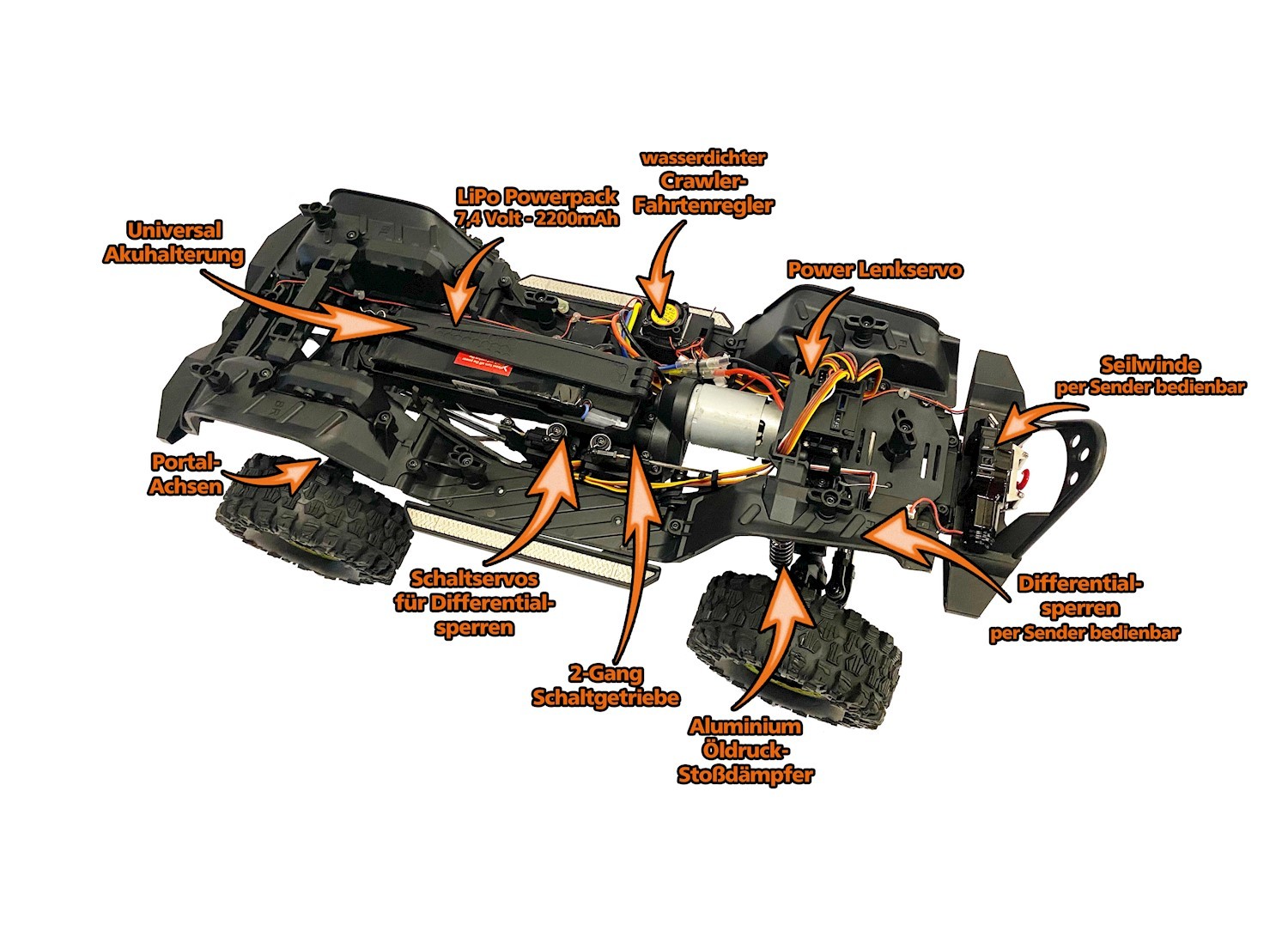 DF Models DF-4S Pro Crawler 1_10 RTR Rot Offroad