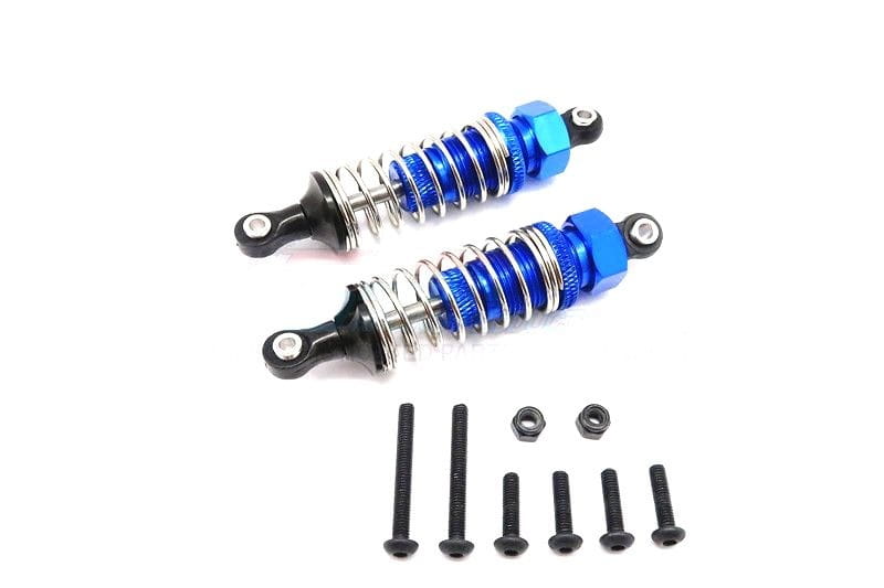 GPM Alu Dämpfer 70mm vorn blau für Tamiya TT02B GPM Alu Daempfer 70mm vorn blau fuer Tamiya TT02B - RC-Zubehoer