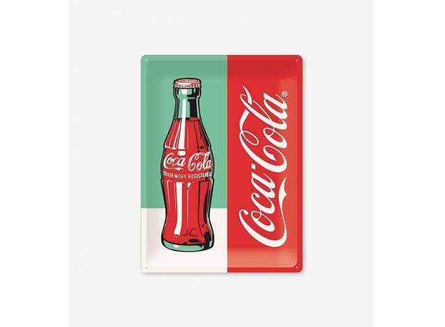 Tac Sings Coca Cola Bottle Limited Nostalgic 3D Metal Blechschild 30x40 cm