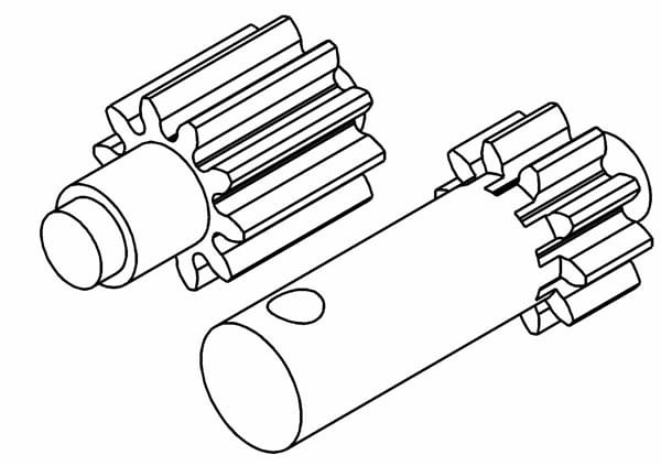 Robitronic Center Planet Diff_ Internal Gear Set Z10 _Comp._ - RC-Zubehoer