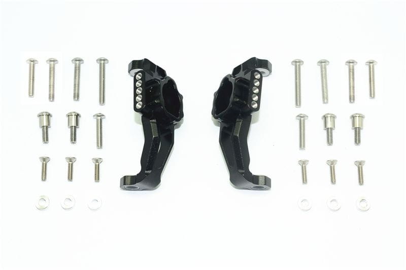GPM Alu C-Hub Set vorn schwarz fuer Traxxas TRX4 - 6 - RC-Zubehoer