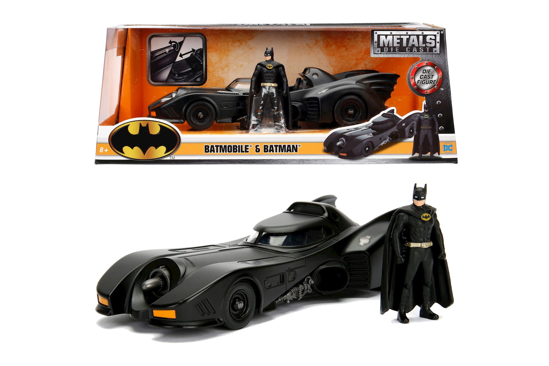 Jada Toys Batman 1989 Batmobile Modellauto 1_24 - mit Batman-Figur