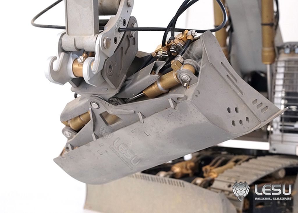 Lesu Grabenraeumloeffel schwenkbar fuer Bagger ET35 - RC-Zubehoer