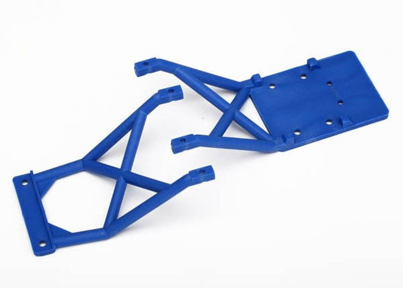 Traxxas SKID PLATES_ FRONT _ REAR _BLU - RC-Zubehoer
