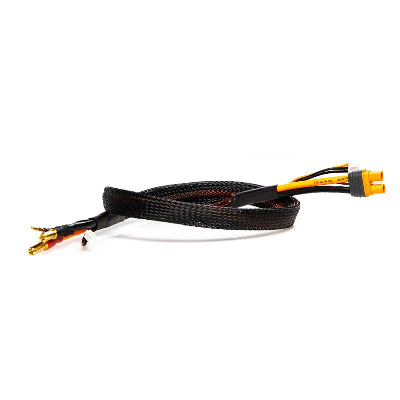 Spektrum IC3 Battery: 5mm Bullet Smart Battery Charge Cable Smart