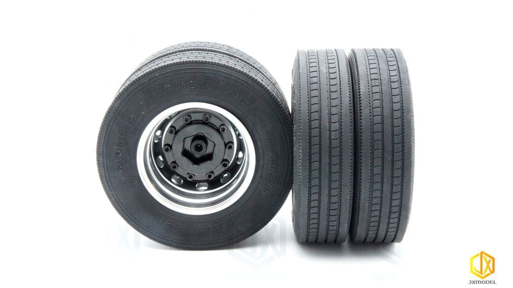 JXModel 1_14 Alufelgen fuer Antriebsachse hinten Paar - RC-Zubehoer