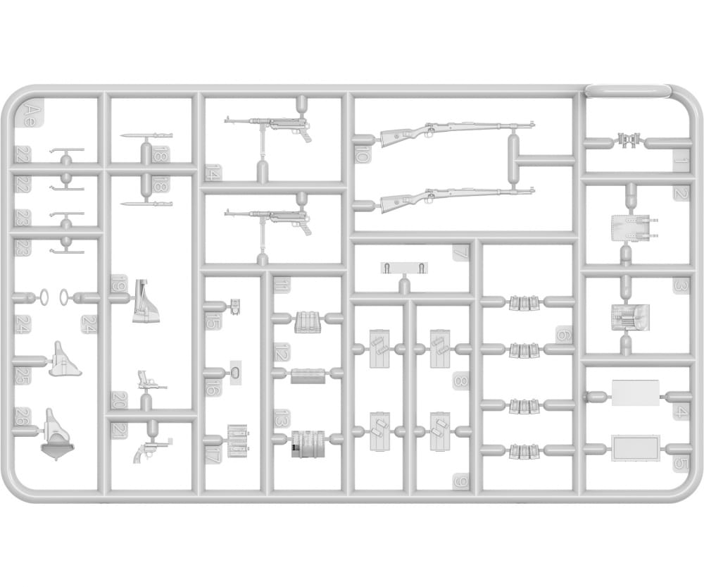 MiniArt 1_35 Deutsche Soldaten mitfahrend 1944 _4 Figuren_ fuer Dioramen
