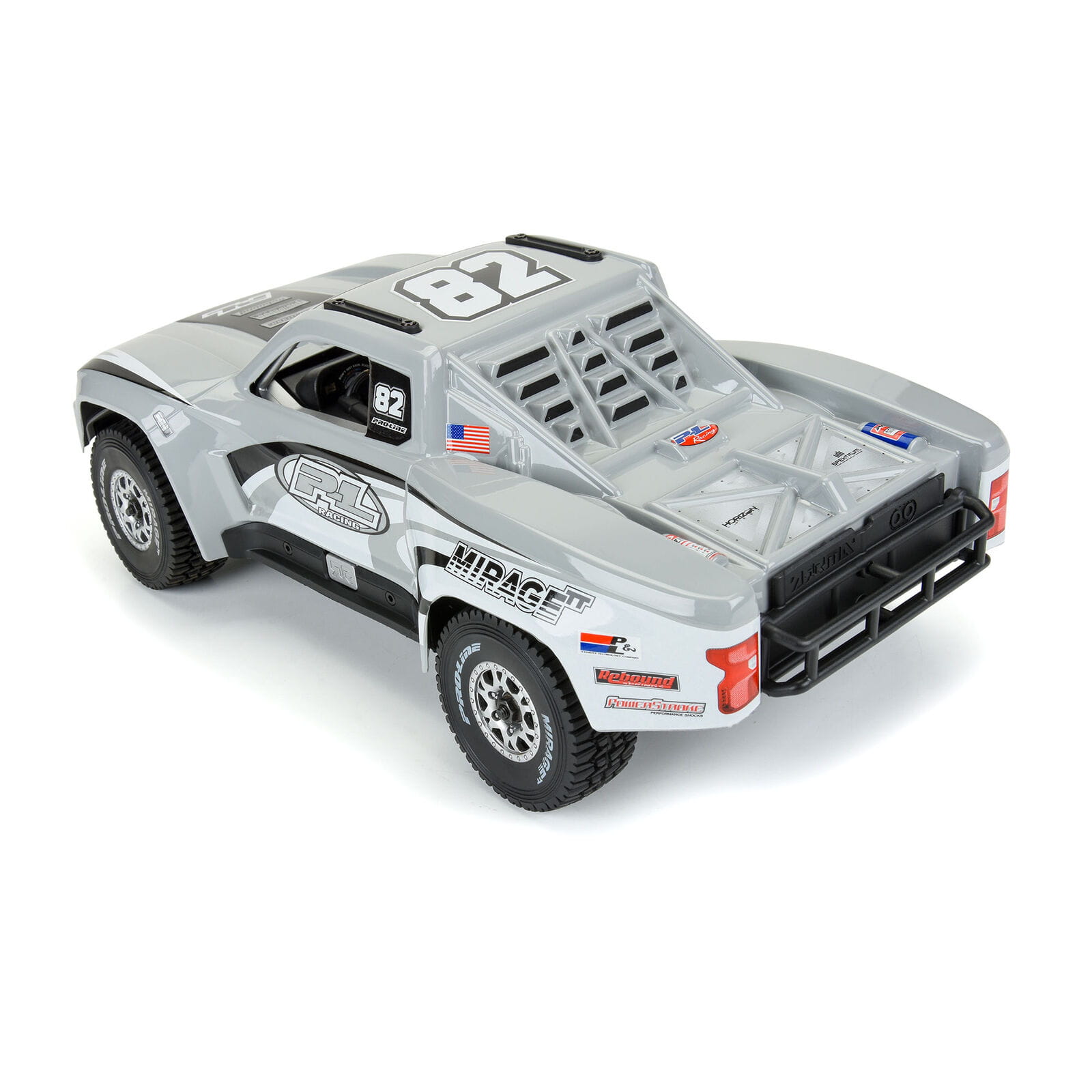 Proline 1_16 Pre-Cut 2019 Chevy Trophy Truck Tough-Color Grau Karosserie_ GROM - RC-Zubehoer