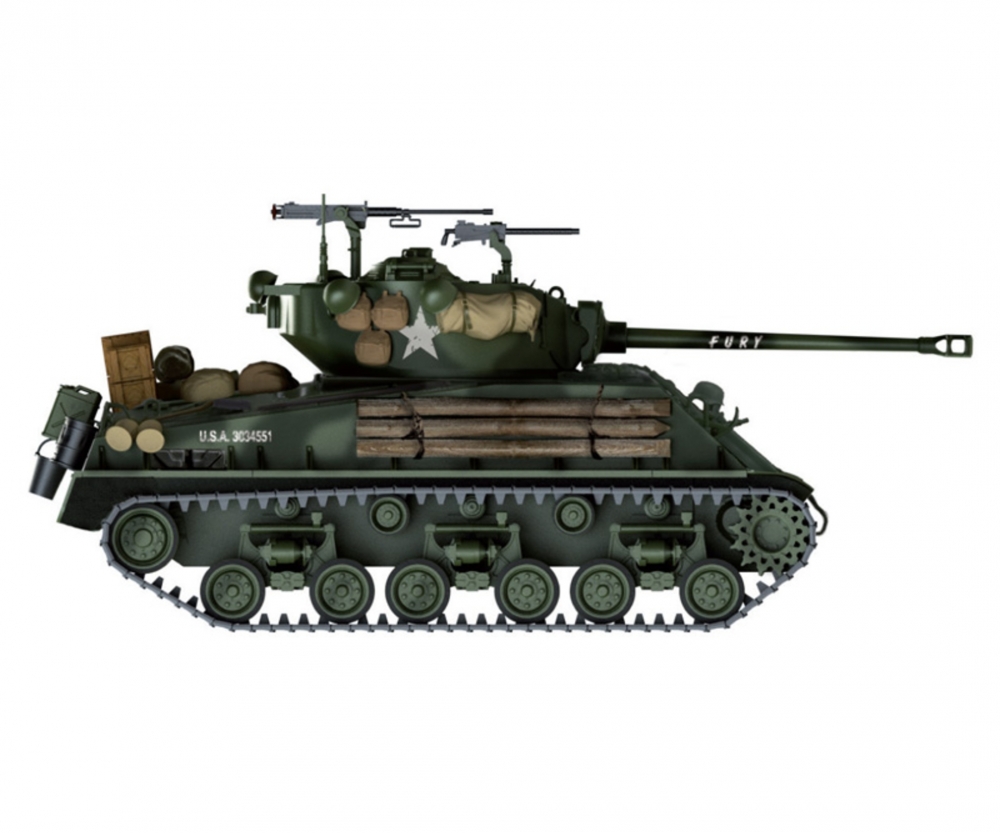 Italeri 1:35 M4A3E8 Sherman "Fury" Panzer Plastik Modellbau Bausatz