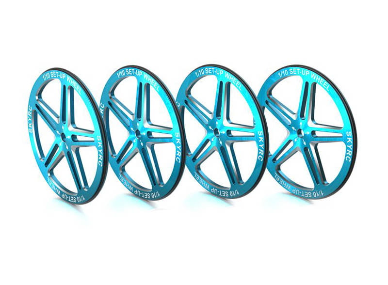SkyRC SkyRC Setup Wheel Alu blau - RC-Zubehoer