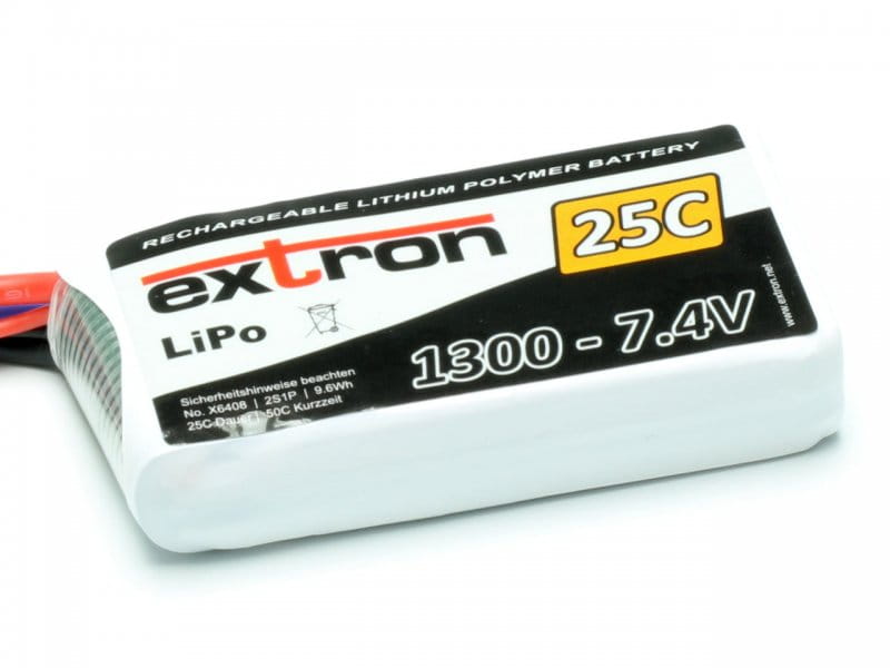 Extron LiPo Akku Extron X2 1300 - 7_4V _25C _ 50C_ - RC-Zubehoer