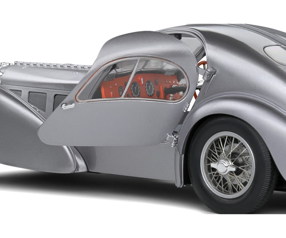 Solido Bugatti Type 57 SC Atlantic Mattsilber Modellauto 1_18