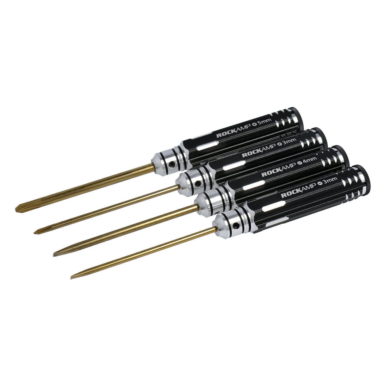 Rockamp Set Schraubendreher Kreuz und Schlitz HSS Titan beschichtet - RC-Zubehoer