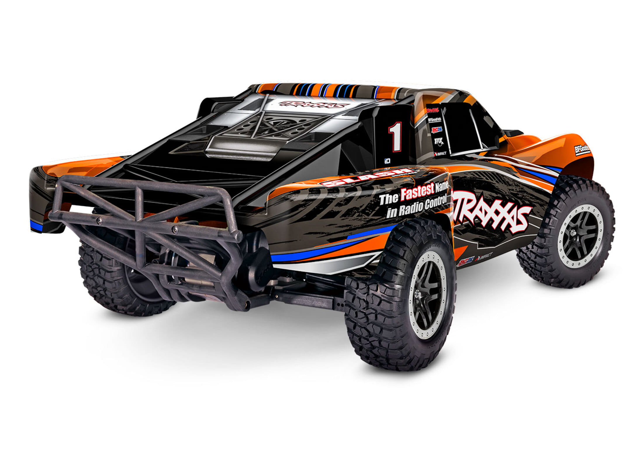 traxxas slash brushless rtr short course truck orange